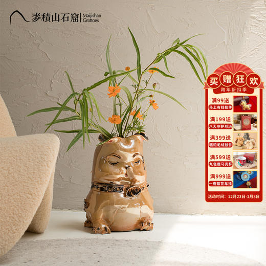 麦积山石窟 守旺雕塑摆件家居饰品 客厅摆件装饰品工艺品 商品图0