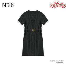 N°28 2025春季新款设计师女装时尚气质收腰连衣裙885231L503