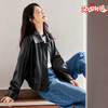 IC 秋冬新款黑色复古皮衣外套女款设计高级通勤街头气质上衣 商品缩略图0