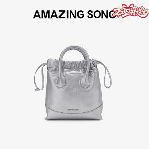 Amazing Song乙颂 流浪袋单肩牛皮斜挎包通勤链条设计水桶托特包女 商品图0