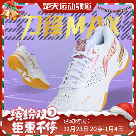 李宁 LINING羽毛球鞋均衡系列旗舰款刀锋MAX减震稳定支撑 AYAU003