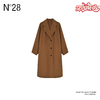 N°28 秋冬女款羊绒百搭外套宽松舒适中长款双面呢大衣8A51D607  商品缩略图0