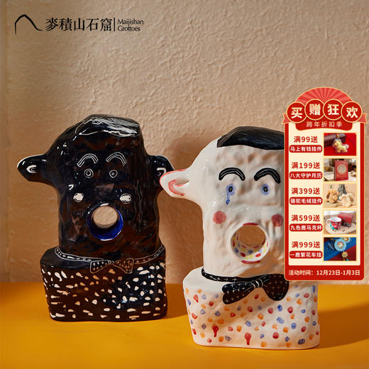 麦积山石窟 大耳朵摆件家居饰品 客厅摆件装饰品工艺品 商品图0