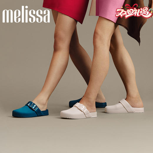 Melissa/梅丽莎 女夏季包头简约轻便软底鞋光泽感休闲鞋35898 商品图0