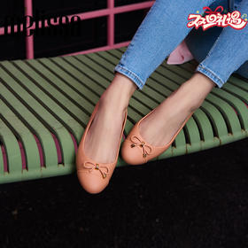 Melissa/梅丽莎 春季新款蝴蝶结低跟一脚蹬气质浅口单鞋32772