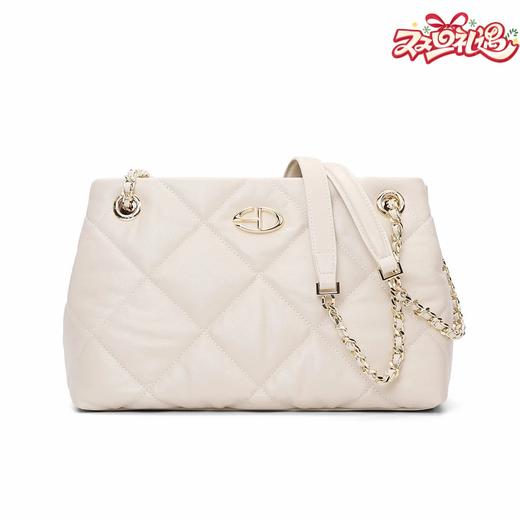 SADI萨迪 百搭时尚经典女士老钱风单肩链条斜挎包SDX21175 商品图0