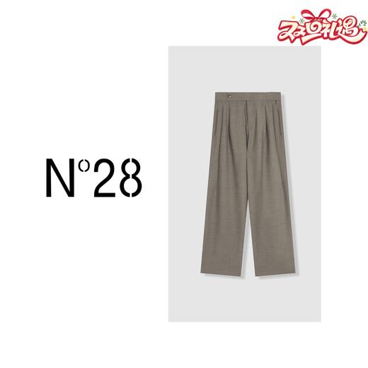 【破价】N°28【老钱西裤】气质时尚高腰休闲裤垂感不易皱直筒裤长裤9A51K025 商品图0