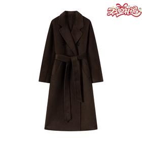 N°28 复古大衣女中长款显瘦韩版宽毛呢外套8855A1D856