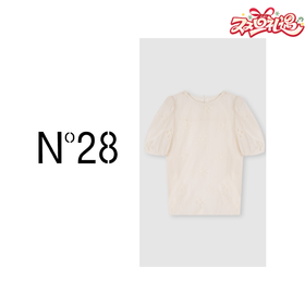 【破价】N°28 【那些花儿上衣】夏款圆领花朵图案小衫气质短袖T恤8A21S666