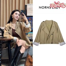 NORNS LADY诺恩 立领风衣外套短款长袖百搭时尚短外套 T25WF01421-12.1