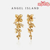 ANGEL ISLAND「繁花」花朵造型流苏可拆卸吊坠耳钉 商品缩略图0