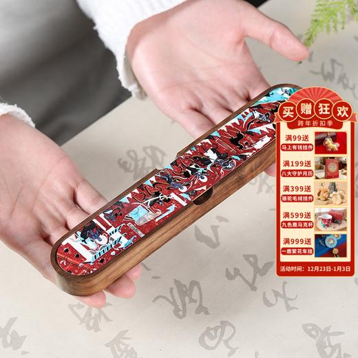 【敦煌鹿王本生壁画香器套装】敦煌福泽鹿王本生香器套装 家用室内线香底座摆件沉香檀香线香插 商品图0