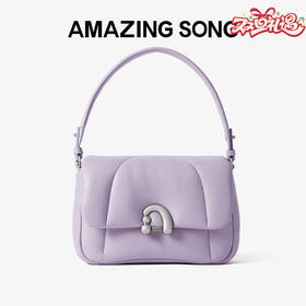 Amazing Song乙颂 花卷包中号新款小众单肩羊皮质感手提斜挎包包女