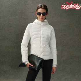 N°28 2025秋冬新款设计师纯色拉链连帽休闲羽绒服8955A1Y861