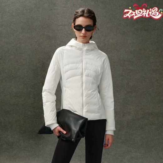 N°28 2025秋冬新款设计师纯色拉链连帽休闲羽绒服8955A1Y861 商品图0