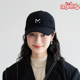 疯帽子 简约灯芯绒鸭舌帽 加宽帽檐显脸小棒球帽子女 通用款春季