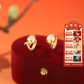 敦煌【金蛇献瑞系列项链/耳饰】2025本命年S925银巳蛇项链耳饰  国潮气质风红色本命年首饰