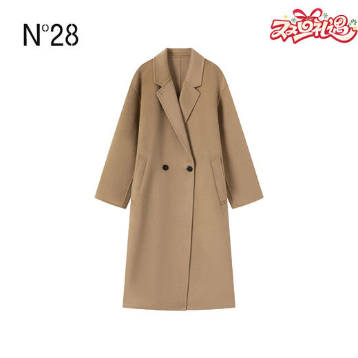 N°28  2025秋季新款设计师女装毛呢大衣885591D738  商品图0
