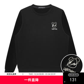 GXG男装秋季卡通小熊印花男士舒适纯棉圆领卫衣K&C