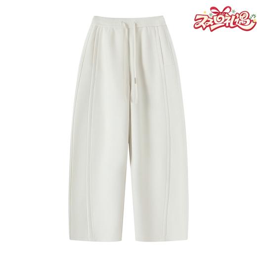 【破价】N°28 2025秋季款设计师抽绳设计长裤女装直筒裤休闲裤895392K021 商品图0