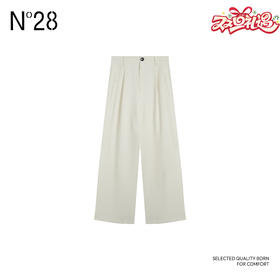 【破价】极简风高腰透气裤子百搭气质垂感直筒通勤西装长裤阔腿休闲裤895111K067