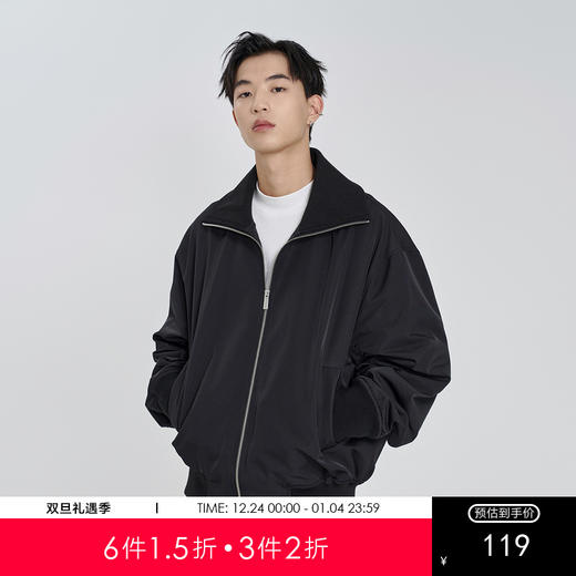 MODE COMMUTER秋季开襟立领夹克简约时尚通勤MCE121061C 商品图0