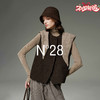 N°28 山羊绒马甲女秋冬季短款叠穿毛呢背心外套8855A1B552  商品缩略图0