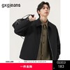 gxg.jeans男装 黑色基础宽松行政夹克翻领夹克外套男 25年夏热卖 商品缩略图0