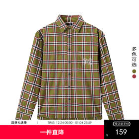 gxg.jeans男装2024年春季新款翻领长袖衬衫JFX10300111