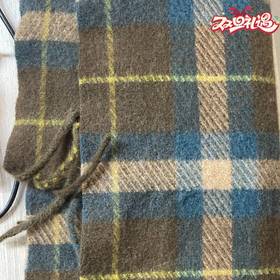 N°28 秋冬咖色格纹设计师百搭围巾8955B1P008