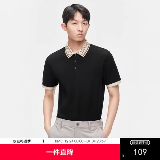 GXG夏季热卖时尚撞色休闲纯棉男士翻领Polo衫短袖POLO 商品图0