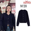 N°28 秋季新款毛针织衫显瘦设计师时尚气质轻奢打底针织衫895392M103 商品缩略图0