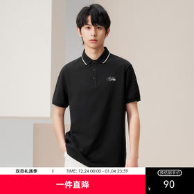 gxg.jeans男装2024年夏季热卖黑色 舒适柔软 POLO衫J24D242005