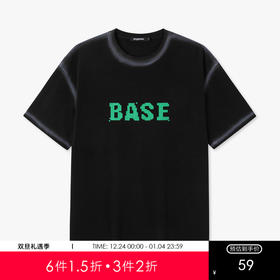 gxg.jeans男装黑色夏季字母短袖针织JE1440205C