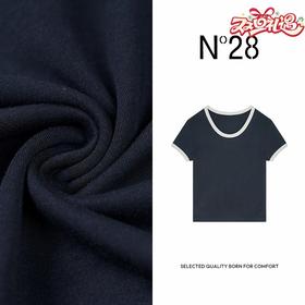 【破价】N°28 2025夏新款拼接T恤休闲时尚百搭日常圆领上衣895241T107