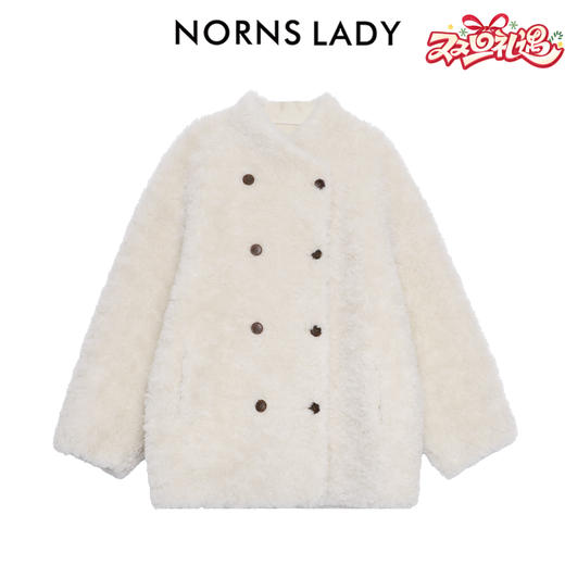 NORNS LADY诺恩 复古羊羔毛女外套宽松加厚保暖秋冬季 H25WK92981 商品图0