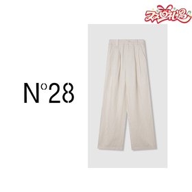 【破价】N°28 春夏款设计师百搭休闲裤简约裤子纯色长裤9A21K061