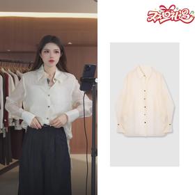【破价】 春夏“防晒衬衫”简约纯色外穿长袖衬衫薄外套9A21C017