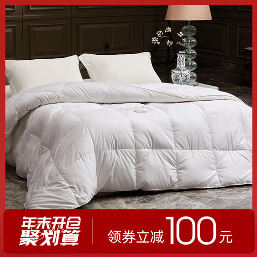 多喜爱 金羽朵95进口白鹅绒冬被 锦月文鳐/润玉夫诸/double保暖/cube倍暖【波兰进口】【95%高绒子】1000+洁净度 80S柔赛丝面料 商品图0