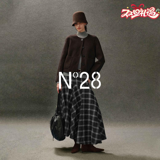 N°28【颗粒羊绒】毛呢外套女秋季高级感绵羊毛上衣8855A1D721 商品图0