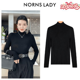 NORNS LADY/诺恩【天鹅颈】秋冬款百搭高领气质显瘦绵羊毛衫T24SA43005