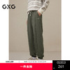 GXG男装 2024年秋冬热卖GXG男士简约时尚抽绳刺绣束脚休闲裤男爆款休闲裤 商品缩略图0