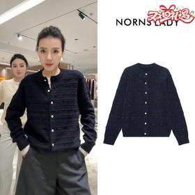 NORNS LADY诺恩 秋冬羊毛圆领针织开衫女小香风外套 H25SF80975
