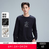 GXG男装【100%棉】25秋季时尚潮流卡通印花圆领休闲男式长袖T恤K&C 商品缩略图0