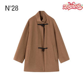 N°28 冬款山羊绒双扣大衣女秋冬宽松呢子外套 8855A1D535 
