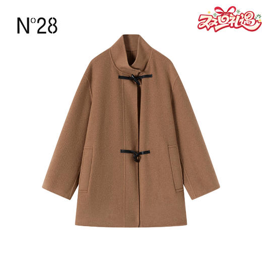 N°28 冬款山羊绒双扣大衣女秋冬宽松呢子外套 8855A1D535  商品图0