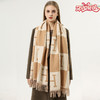 阿毣毣 新款仿羊绒流苏围巾女 H秋冬保暖双面围巾方格披肩 商品缩略图0