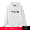 GXG男装25秋季潮流创意拉链字印花日常通勤休闲百搭男式连帽卫衣K&C 商品缩略图0