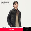 gxg.jeans男装 黑色分割设计时尚水洗翻领牛仔夹克外套男25春热卖 商品缩略图0