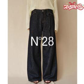 N°28 2025秋季新款丹宁风女高腰阔腿裤休闲风牛仔裤895371K020